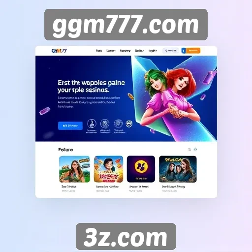 Explorando a estética e design do site ggm777.com